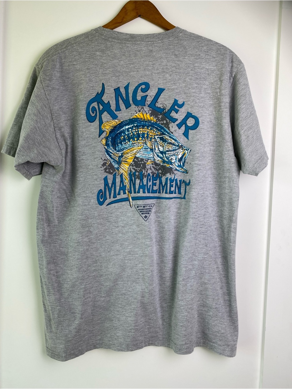Men's Columbia Graphic T-Shirt - Gray with Angler Fish